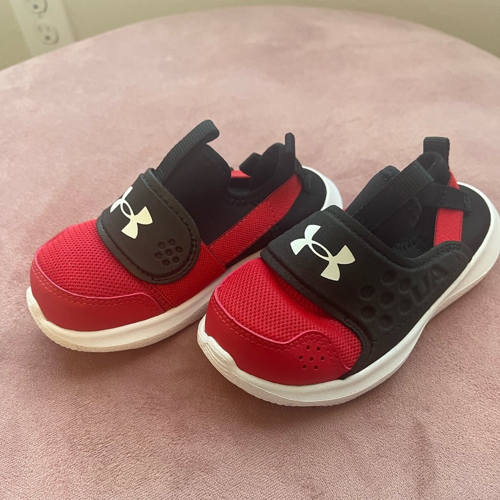 Brand New Size 5 -Baby Sneakers-Color Red/Black